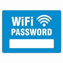 Image result for Wifi Password Placard