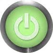Image result for Power Button 3D Green