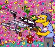 Image result for Simpsons Edit Love Heart Meme
