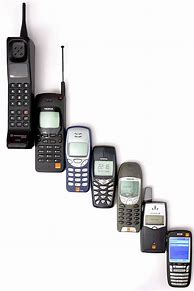 Image result for Image of Old Cell Phones versus New Phones