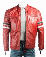 Image result for Red Leather Jacket Men