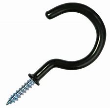 Image result for Screw in Decorative Black Cup Hooks