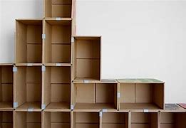 Image result for Cardboard Box Shelves