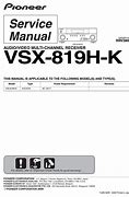Image result for VSX-819H Manual