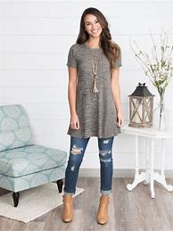 Image result for Tunic Dress with Leggings for Work