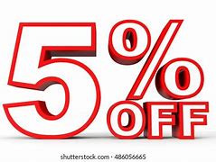 Image result for 5 Percent Off Picture