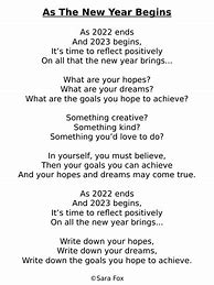 Image result for Inspirational New Year Poems