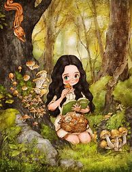 Image result for Forest Girl Drawing