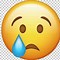 Image result for Red Face Emoji with Tear