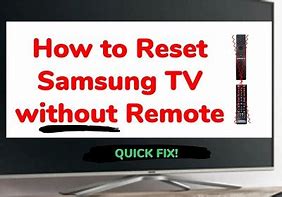 Image result for Samsung TV Factory Reset without Remote