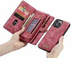 Image result for iPhone 13 RFID Removable Magnetic Wallet