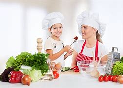 Image result for Adult and Child Cooking at Preschool