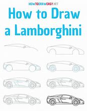 Image result for How to Draw a Lamborghini Steps