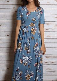 Image result for Maxi Floral Casual Dress