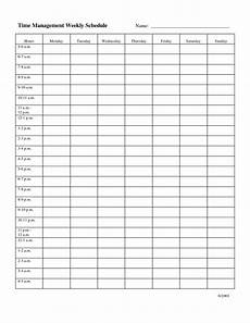 Pick Blank Weekly Schedule With Time Slots The Best
