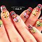 Image result for Red and Black Skull Nail Art