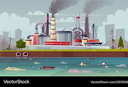Image result for Industry Water Pollution Cartoon