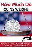 Image result for US Coin Weights Chart