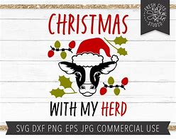 Image result for Christmas Cow SVG