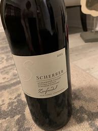 Image result for Scherrer Zinfandel Old Mature Vines Scherrer Alexander Valley