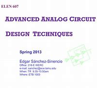 Image result for Advanced Analog Circuit Design