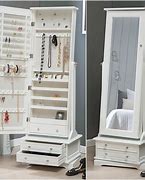 Image result for Full Mirror Jewelry Cabinet