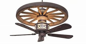 Image result for Wagon Wheel Ceiling Fan