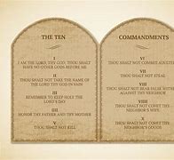 Image result for 10 Commandments Illustration