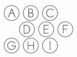 Image result for Circle Clip Art Letters Black and White