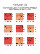 Image result for 24 Boxes in a Puzzle