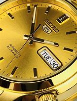 Image result for Seiko 5 Gold Watch