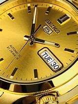 Image result for Seiko Gold Watch