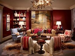 Image result for Red Theme Living Room