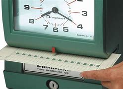 Image result for Clock in Clock Out Machine