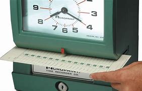 Image result for Time Clock Punch Card