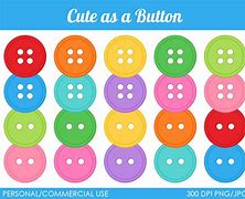 Image result for Cute Button Clip Art