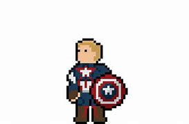 Image result for Captain America Pixel Art