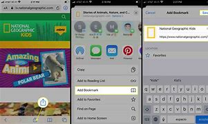 Image result for iPod Touch Add Bookmark