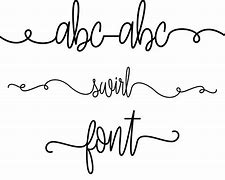 Image result for Free Swirl Font SVG