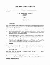 Image result for Publishing Contract Sample