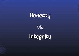 Image result for What Is the Difference Between Honesty and Integrity