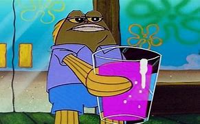 Image result for Spongebob Drinking Lean Meme