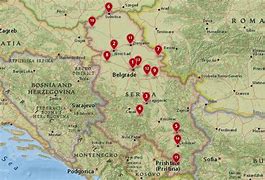 Image result for Manastiri Srbije Mapa