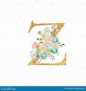 Image result for Gold Floral Letter Z