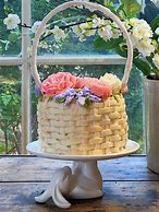Image result for Wooden Basket Cake