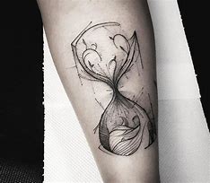 Image result for Hourglass Tattoo Sketch