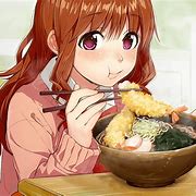 Image result for Anime Eating