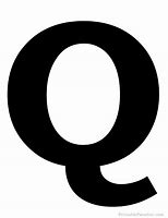 Image result for Q Letter Simple Black