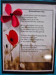 Image result for Remembrance Day Poems for Kids