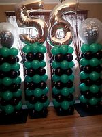 Image result for Green and Black Balloons